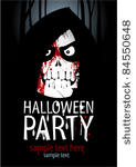 halloween party design template ...