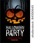 halloween party design template ...