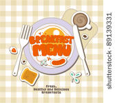 breakfast menu card design...