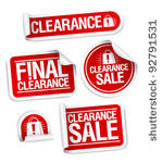 final clearance sale stickers.