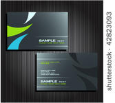 business cards set 25