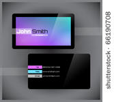 vector set of business cards