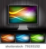 vector digital lcd monitor and...