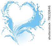water splash in the form of...