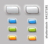 vector shiny color buttons