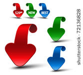vector set of announcement...