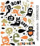 cute halloween monsters