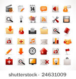 set of 36 icons  easy editable  ...