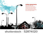 urban collage with grungy...