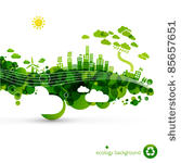 green eco town   abstract...