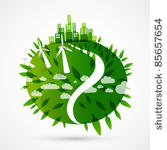 abstract green world...