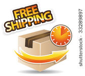 free shipping concept vector...