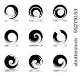design elements with spiral...