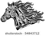 pattern in a shape of a horse...