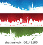 set of a christmas banners
