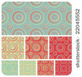 vector seamless retro circles...