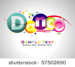 dance abstract colorful...