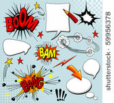 big set of comic elements for...
