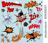illustration of comic book...