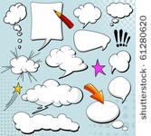 comics style speech bubbles  ...