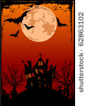 grunge halloween background...