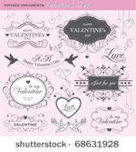valentine's day design elements