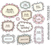 cute doodle frames