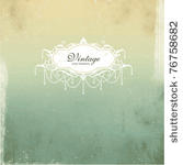 card design with vintage...