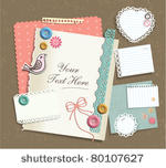 various note papers   scrapbook ...