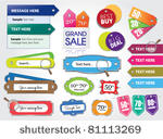 vector set of price tags   web...