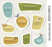 speech bubbles set