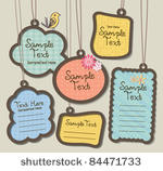 hanging tags  scrapbook...
