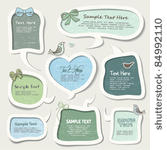 speech bubbles set
