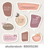 vector set of speech bubbles  ...