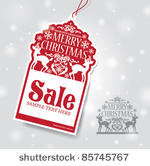 christmas sale tag