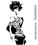 black and white portrait of...