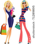 two fashion women