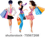 three fashion girls