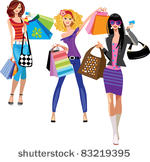 fashion shopping girls