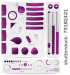 collection of website elements  ...