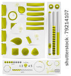 collection of website elements  ...