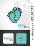 baby feet  icon   business...