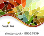 abstract geometric mosaic...