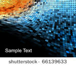 abstract square pixel mosaic...