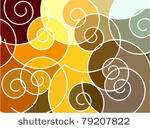 abstract geometric mosaic...
