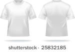 white t shirt design template ...