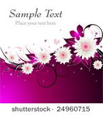 pink floral abstract background