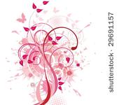 pink floral background