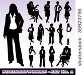 highly detailed silhouettes of...