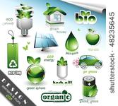 eco design elements and icons